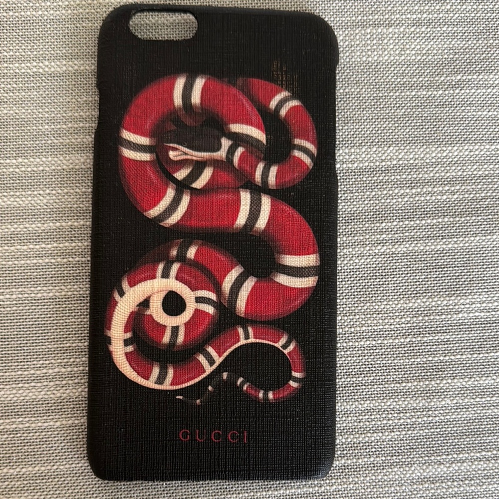 Black and Red Snake iPhone Case